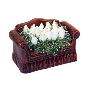 seramik i�erisinde 11 g�l 