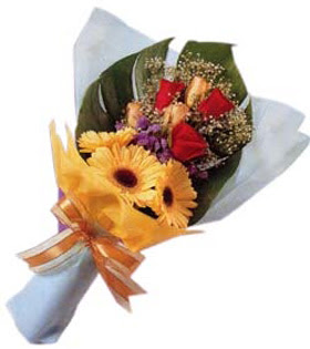 g�ller ve gerbera �i�ekleri  