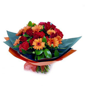 g�l gerbera ve karanfiller  