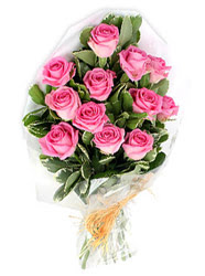  Ulus Ankara ucuz �i�ek g�nder  12 li pembe g�l buketi.