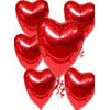  Ulus Ankara hediye �i�ek yolla  17 adet FOLYO kalp g�r�n�m�nde u�an balon