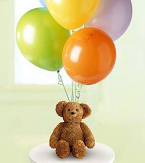  Ulus Ankara kaliteli taze ve ucuz �i�ekler  15 adet karisik renkte u�an balon ayicik