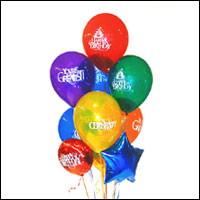  Ulus Ankara ieki maazas  21 adet renkli uan balon hediye rn