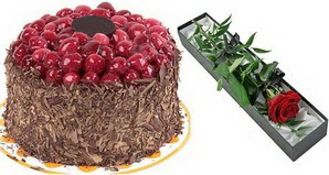 1 adet yas pasta ve 1 adet kutu g�l  Ulus Ankara online �i�ek�i , �i�ek sipari�i 