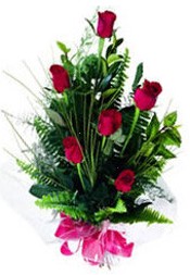  Ulus Ankara �i�ek , �i�ek�i , �i�ek�ilik  5 adet kirmizi g�l buketi hediye �r�n�