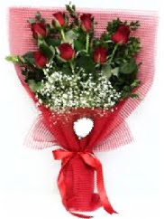 7 adet k�rm�z� g�lden buket tanzimi  Ulus Ankara g�venli kaliteli h�zl� �i�ek 