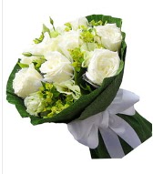 9 adet beyaz g�l buketi  Ulus Ankara anneler g�n� �i�ek yolla 