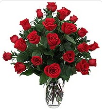  Ulus Ankara anneler günü çiçek yolla  24 adet kırmızı gülden vazo tanzimi