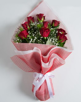 9 adet k�rm�z� g�lden buket 