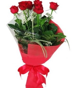5 adet k�rm�z� g�lden buket  Ulus Ankara �i�ek sat��� 