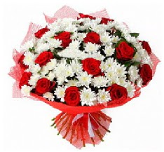 11 adet k�rm�z� g�l ve 1 demet krizantem  Ulus Ankara �i�ek�i telefonlar� 