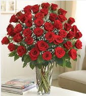 Cam vazoda 51 kırmızı gül süper indirimde  Ulus Ankara online çiçekçi , çiçek siparişi  