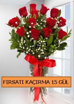  15 �thal k�rm�z� g�l b�y�k ba�l� orjinal  Ulus Ankara anneler g�n� �i�ek yolla 