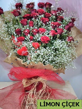 K�z isteme �i�e�i buketi 33 k�rm�z� g�lden  Ulus Ankara hediye sevgilime hediye �i�ek 