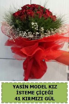 41 Adet k�rm�z� g�l k�z isteme �i�e�i 