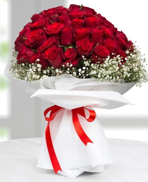 41 adet k�rm�z� g�l buketi  s�per g�r�nt�