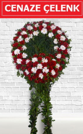 K�rm�z� Beyaz �elenk Cenaze �i�e�i 