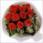 10 adet kirmizi g�l buketi  