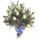 bir d�zine beyaz g�l buketi  