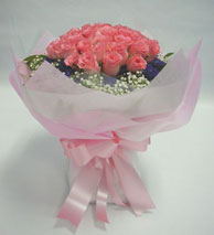 pembe 11 adet g�l buketi  