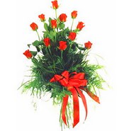 12 adet kirmizi g�lden buket  
