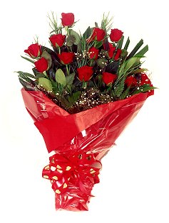 12 adet kirmizi gül buketi  Ulus Ankara çiçek online çiçek siparişi 