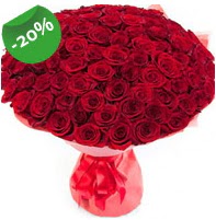 Özel mi Özel buket 101 adet kırmızı gül  Ulus Ankara İnternetten çiçek siparişi 