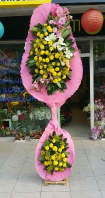 Çift katlı düğün açılış çiçeği  Ulus Ankara çiçek gönderme 