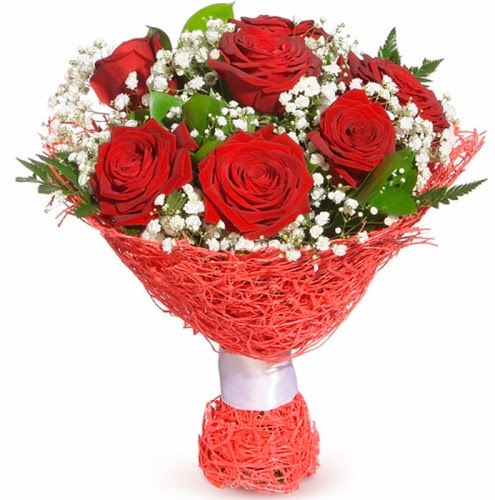 7 adet kırmızı gül buketi  Ulus Ankara çiçek online çiçek siparişi 