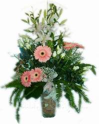  Ulus Ankara �i�ek yolla , �i�ek g�nder , �i�ek�i   cam yada mika vazoda �zel Kazablanka  gerbera